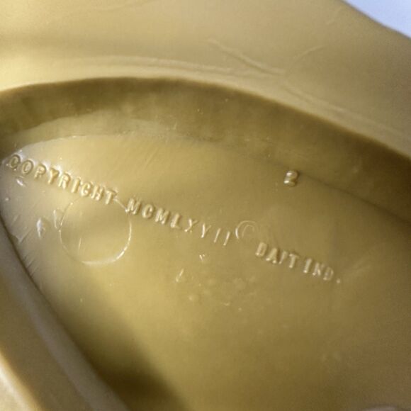 Vintage Dart Ind Gold Bird & Flowers Hanging Wall Plaques Plastic Set 60s Decor - Picture 3 of 16